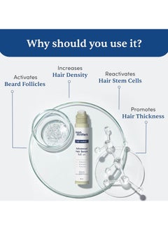 Man Matters Advanced Hair Growth Serum Roll On For Hair and Beard - With 3% Redensyl,2% Anagain,1% Aminexil and Rosemary Leaf Extract - Reactivates Hair Cells and Activates Beard Follicles - 25ml  - Image 2