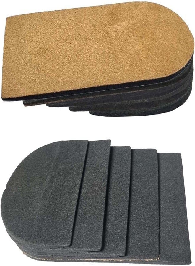 BalanSole Adjustable Leg Length Discrepancy Heel Lifts Inserts Insoles - Pack of 2 (5 Layer Brown Large) - Image 1