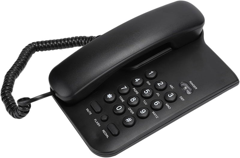 English Telephone for Hotel or Home Office - Durable ABS, Versatile Mount, Energy Efficient, Compact Design, Available in Random Colors (Black) - Image 4