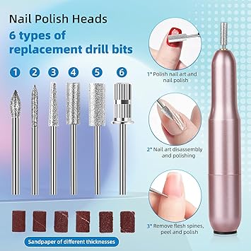 DOUBORQ Acrylic Nail Kit with Drill Set for Beginners with Everything 12 Color Acrylic Powder Nail Art Decoration Tools U V Nail Light Home Salon MT2030 - Image 2