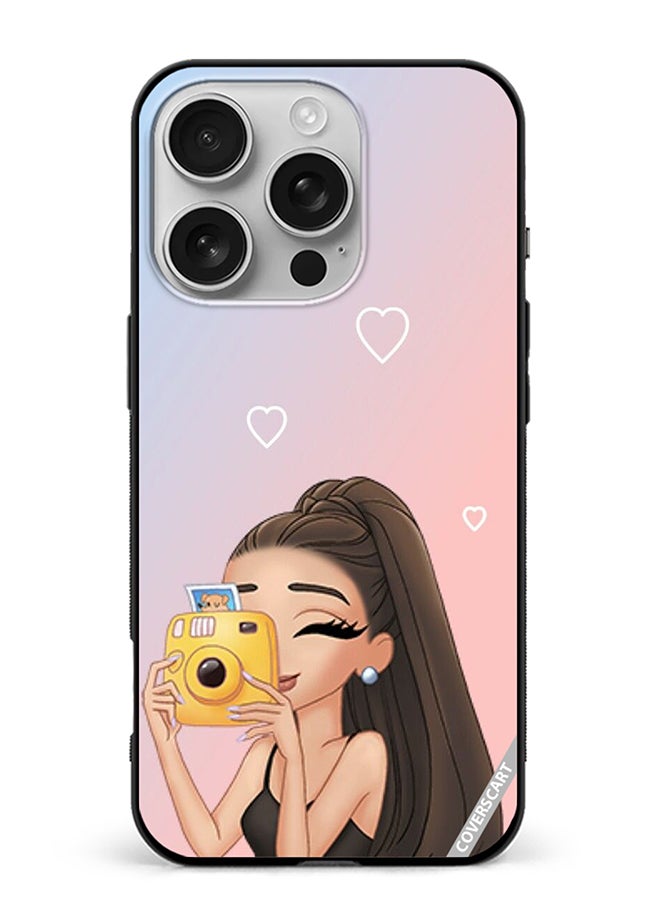 COVERSCART Protective Case Cover For Apple iPhone 16 Pro Max Cutie Girl Taking Picture Design Multicolour