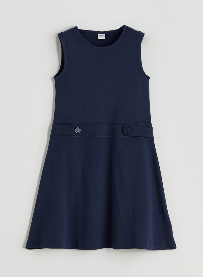 ال سي وايكيكي فستان بنات برقبة مستديرة - Image 1