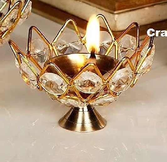 Collectible India Metal Decorative Bowl 35 x 21 x 35 inch Gold Small DFBS151Small - Image 1