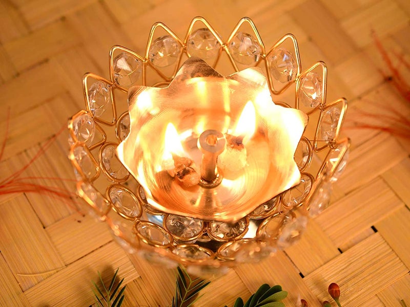 Collectible India Metal Decorative Bowl 35 x 21 x 35 inch Gold Small DFBS151Small - Image 5