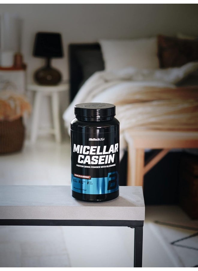 BioTechUSA BioTechUSA Micellar Casein Protein Powder | Extended Absorption time | Gluten-Free, and Fat-Free | Added L-Glutamine, 908 g, Chocolate  - Image 2