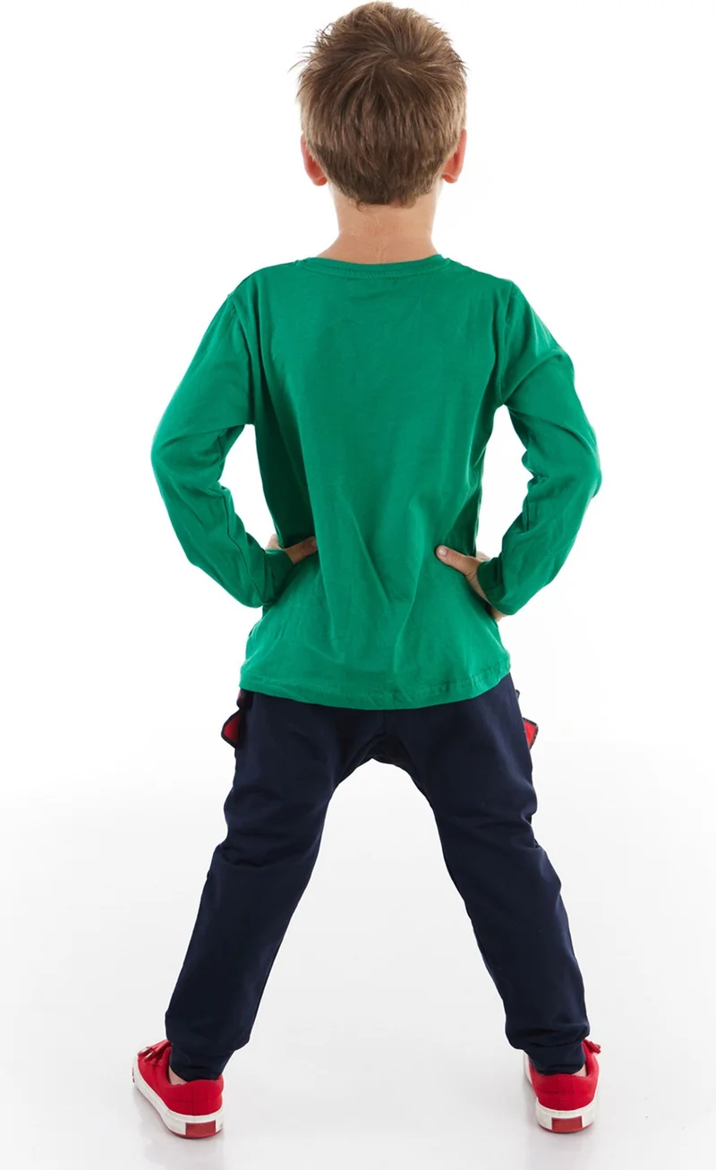 Denokids Glasses Dino Boy Trouser Set