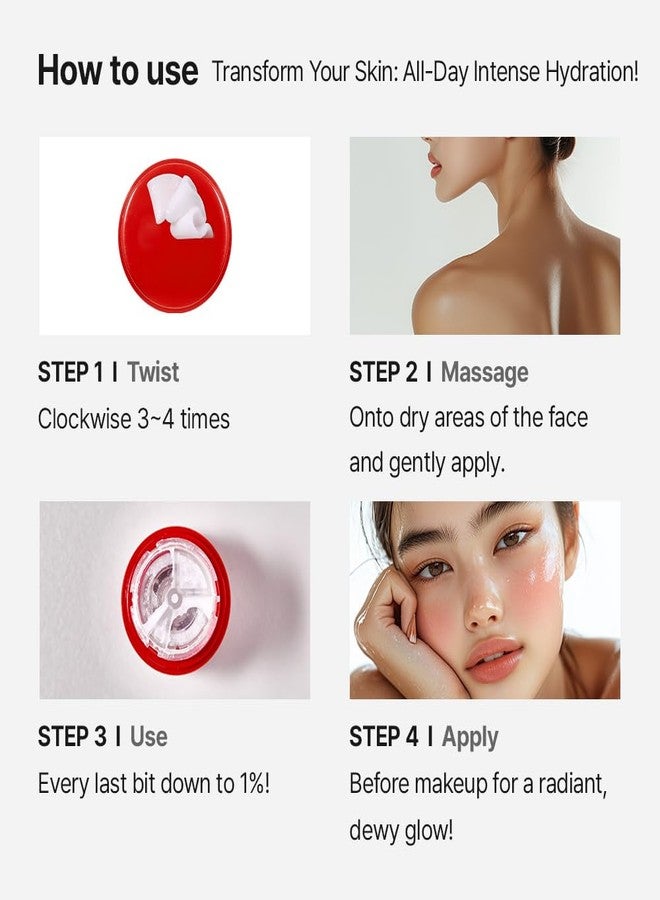 MDP+ RED LACTO COLLAGEN GRINDING FACE AMPOULE Multi Balm Stick, Vegan Lacto|0.49 oz/14 g, Wrinkle-Reducing, Brightening, Deep Skin Firming Care, 12hrs Long-lasting moisture - Image 5