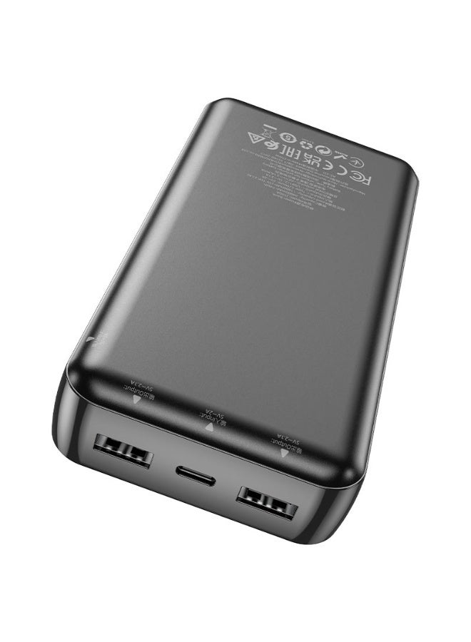 hoco Power bank J100 High-ranking 100hoco Power bank J100A High-ranking 20000mAh - Black0mAh - Image 2