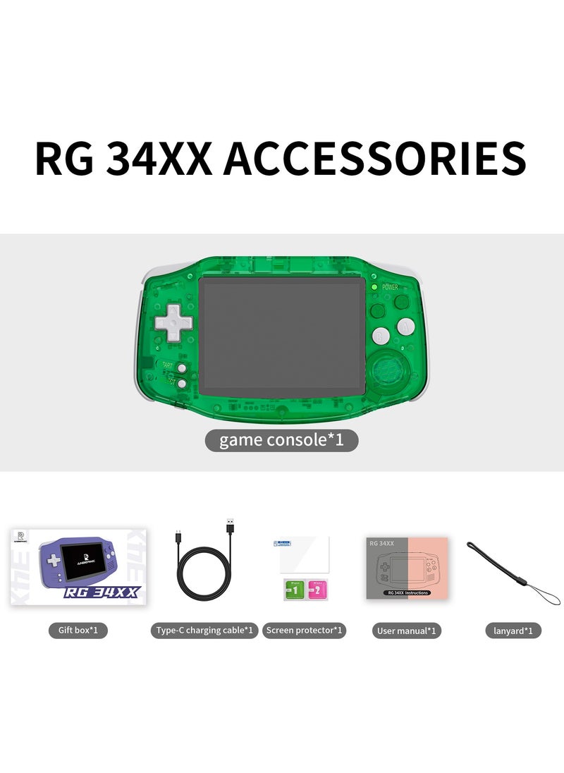 ANBERNIC  - RG 34XX Handheld Game ConsoleH700 quad-core ARM  Android 13 3.4-inch IPS full-view angle 3500mAh 5G WIFI Bluetooth Retro Video Players（32G+64G） - Image 1