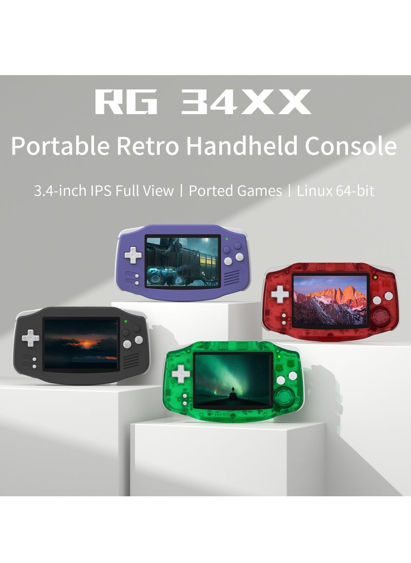 ANBERNIC  - RG 34XX Handheld Game ConsoleH700 quad-core ARM  Android 13 3.4-inch IPS full-view angle 3500mAh 5G WIFI Bluetooth Retro Video Players（32G+64G） - Image 1