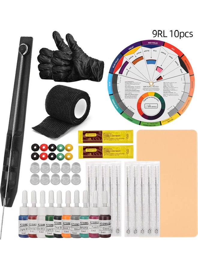 Hand Poke and Stick Tattoo Kit Multicolour - Image 1