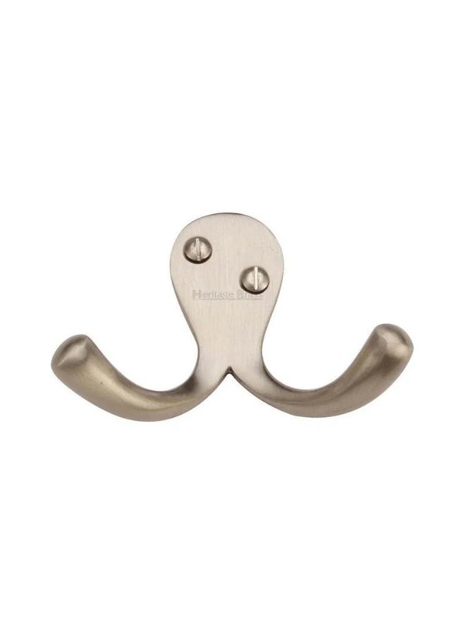KNP Double Coat Hook - SN Finish - Image 3