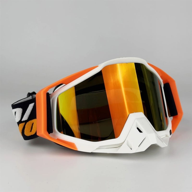 1nn u/n Off-Road Motorcycle Goggles | Windproof Ski and Riding Eyewear, Full-Frame PC Lens, Interchangeable Lenses, Unisex - Image 1