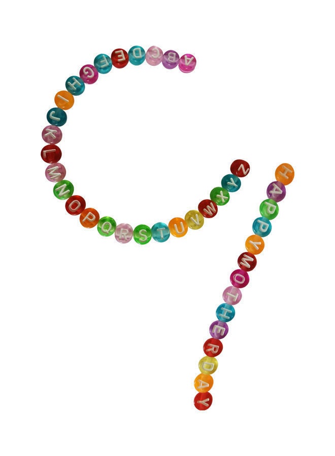 نيبمينينت طقم خرز دائري على شكل حروف أبجدية مكون من 1000 قطعة - Image 3