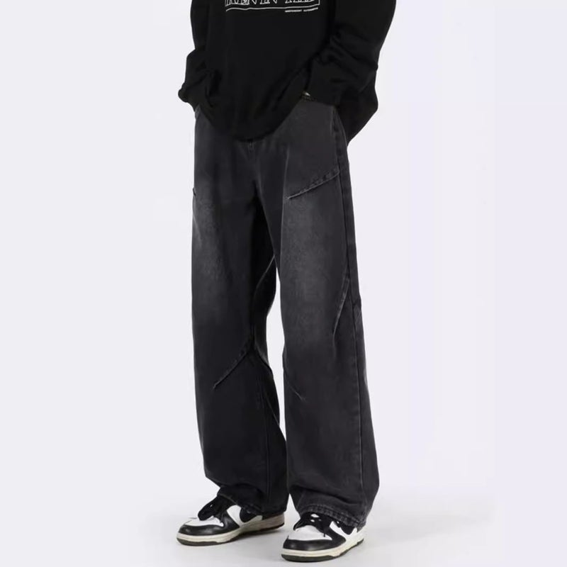 Unisex Classic Denim Jeans Loose Fit Daily Outdoor Wear - Image 1