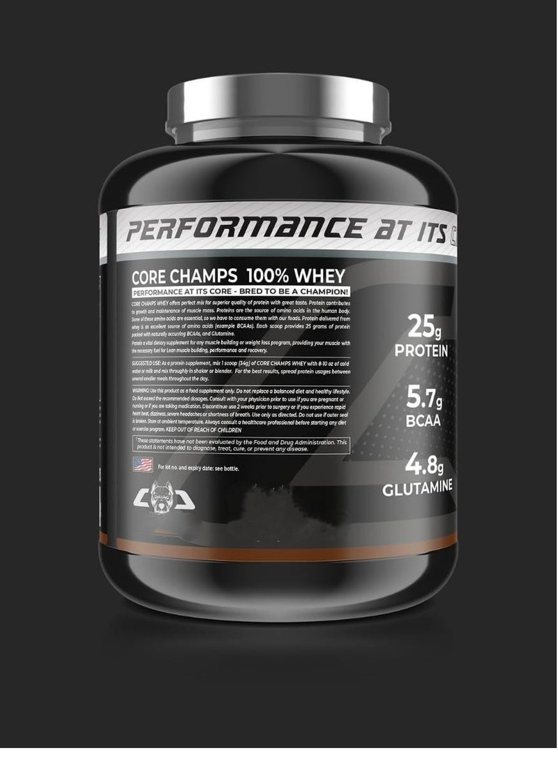 كور تشامبس 100% بروتين مصل اللبن، 2.27 كجم، براوني الشوكولاتة - Image 2