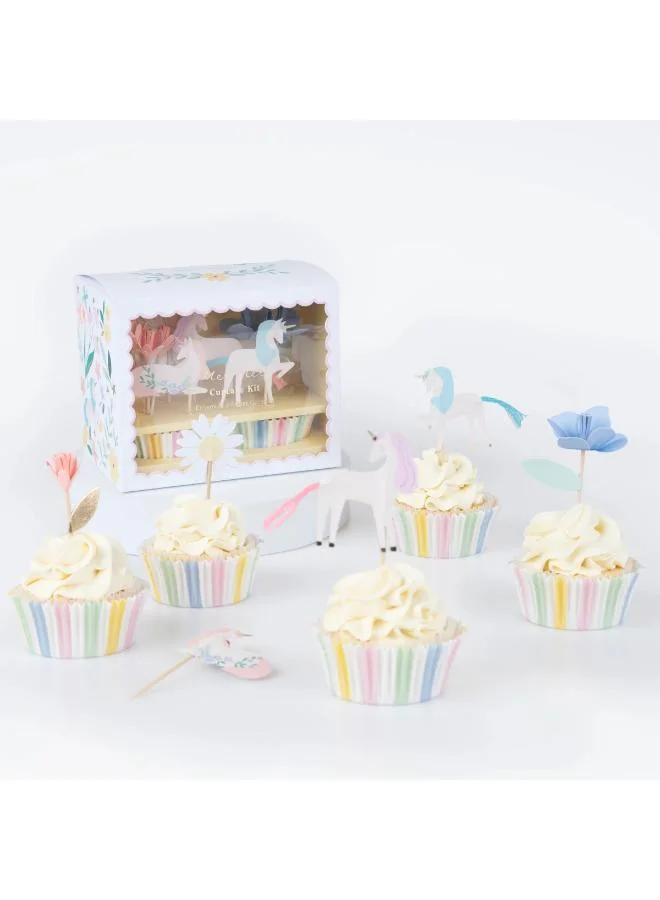 Meri Meri Meadow Unicorns Cupcake Kit