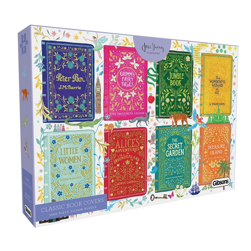 Gibsons Classic Book Covers 1000 Piece Jigsaw Puzzle Classic Literature Artwork Made in America Sustainable Jigsaw Puzzle for Adults Teens Great Gift - Image 3