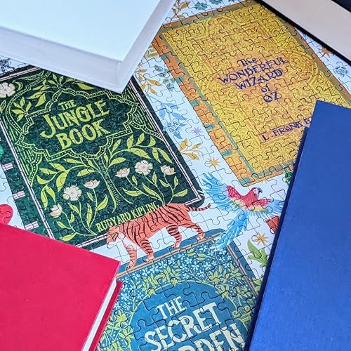 Gibsons Classic Book Covers 1000 Piece Jigsaw Puzzle Classic Literature Artwork Made in America Sustainable Jigsaw Puzzle for Adults Teens Great Gift - Image 5