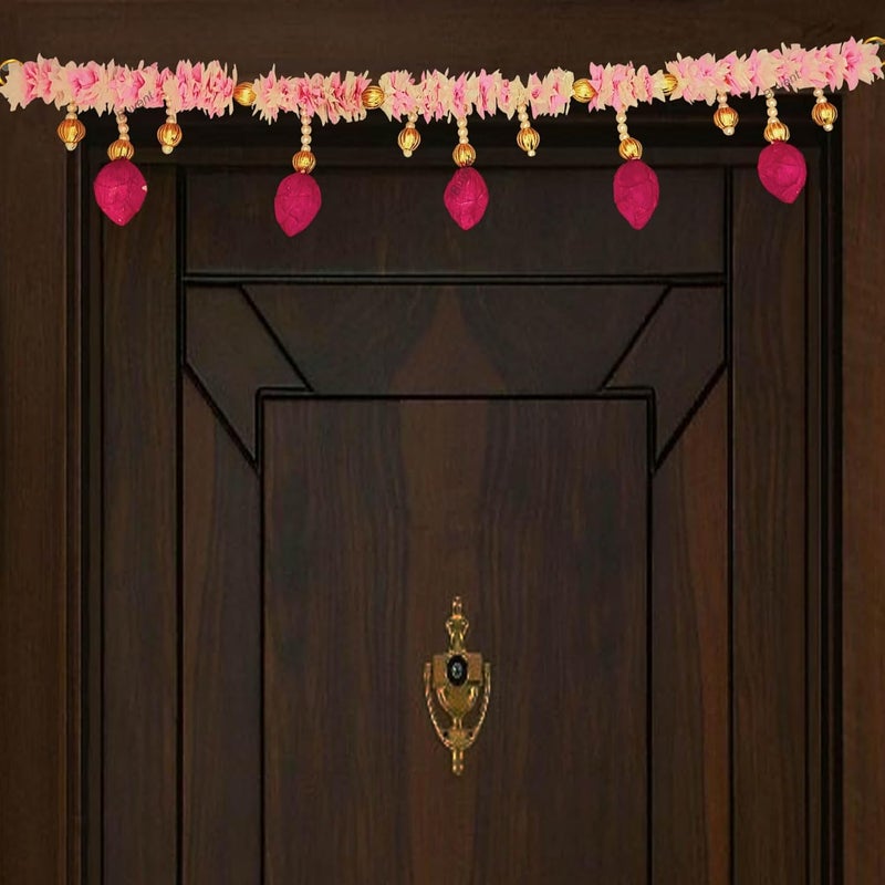Buyent Enterprises Buyent rajnigandha gajra Decoration Flowers Artificial Hanging Main Door Lotus bandarwal for mandir 40 inch Diwali Decoration for Home toran for Diwali Decoration Gifts  - Image 1