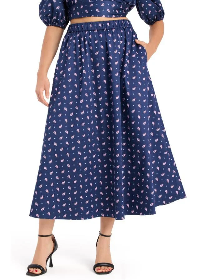 Kate Spade Paisley Foulard Midi Skirt