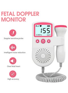 Cool Baby Fetal Doppler Detector Baby Heart Beat Rate Probe Prenatal Monitor Ultrasonic  - Image 1