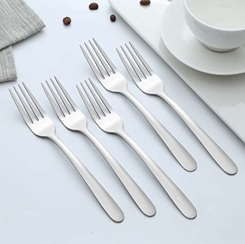 Gymdin 36 Piece Salad Forks, 7 Inch Small Forks in Stainless Steel mirror polished and Dishwasher Safe, Used For Tasting Cakes and Fruits - Image 5