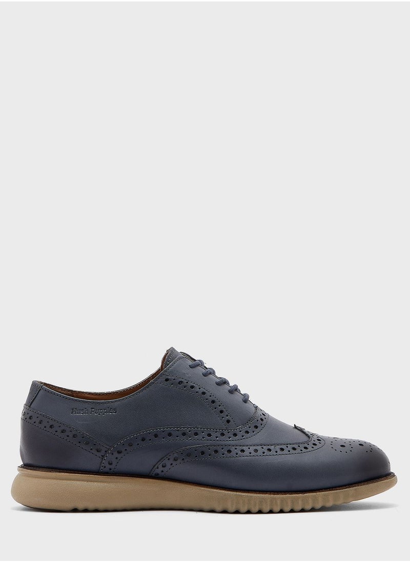 Hush Puppies - Oxford Brogue Lace Ups - Image 1