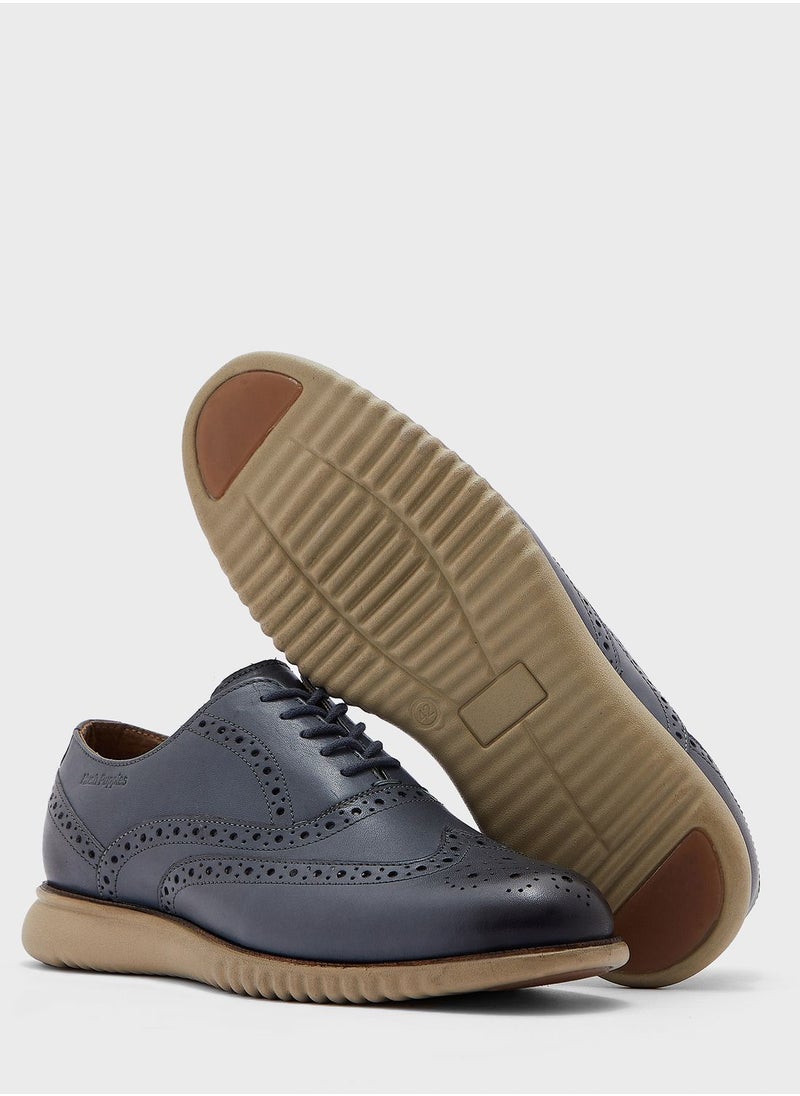 Hush Puppies - Oxford Brogue Lace Ups - Image 1
