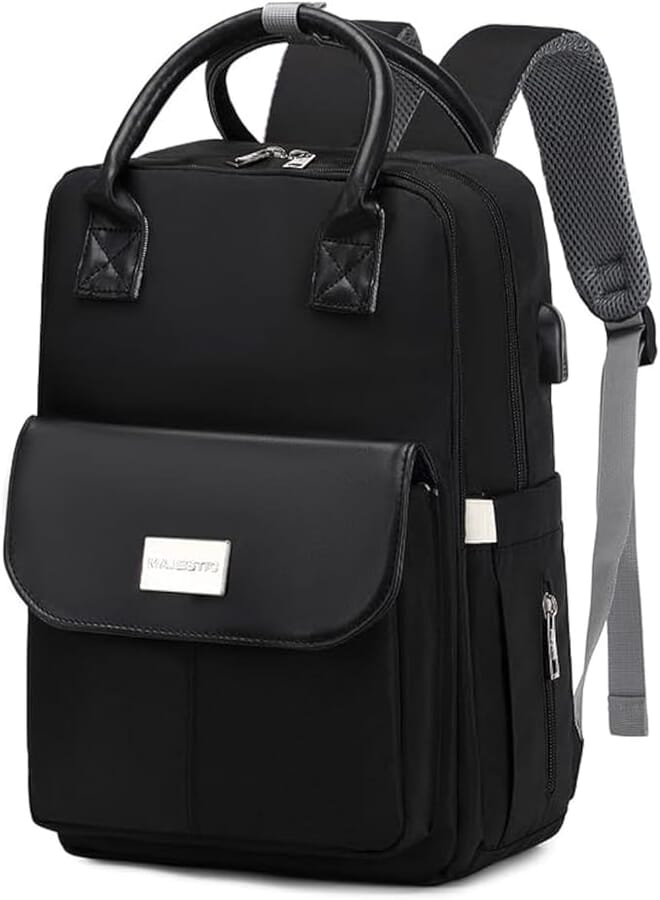 Fashion Mummy Diaper Bag Large Capacity Waterproof Multi Function Use For Baby Care BackPack MAJ141-Black 