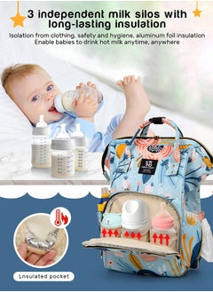 URbazaar Baby Diaper Bag Backpack - Baby Bag for Boys and Girls, Diaper Backpack - Large Diaper Bags for Travel - Baby Gifts & Bath Search Log - Newborn Essentials & Supplies for Mom  - Image 5