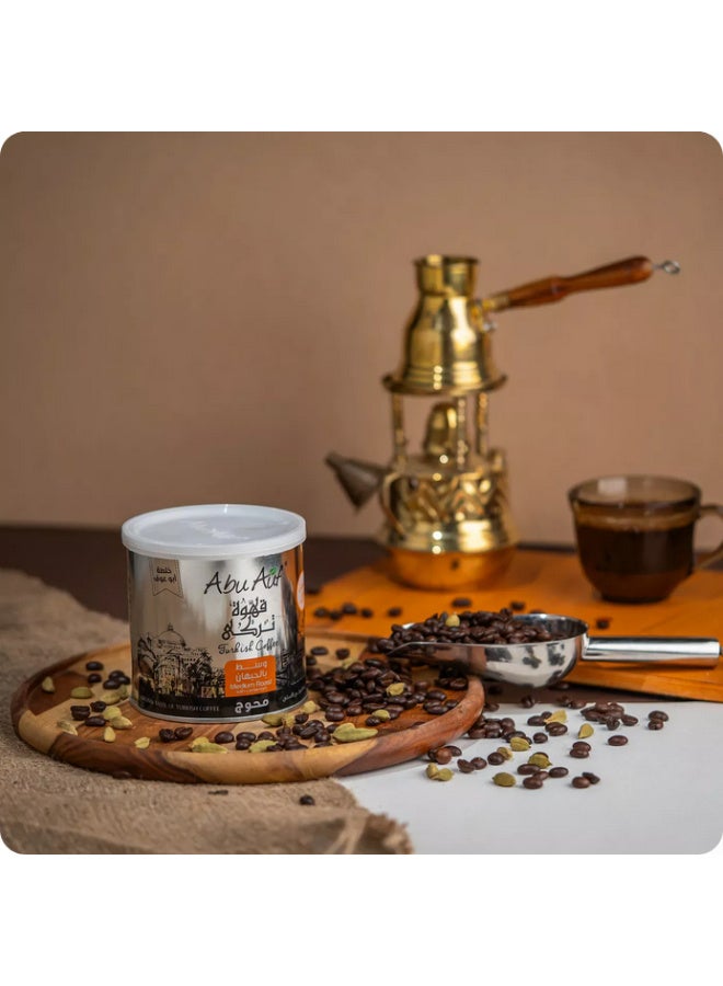 Abu Auf Medium Roasted Blended Turkish Coffee 200 gm - Image 2