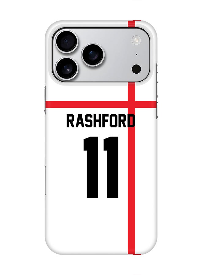 Stylizedd For iPhone 17 Pro Max,Case, [Compatible with MagSafe] Magnetic cover Slim fit Protection Matte, - Football - England,  RashFord