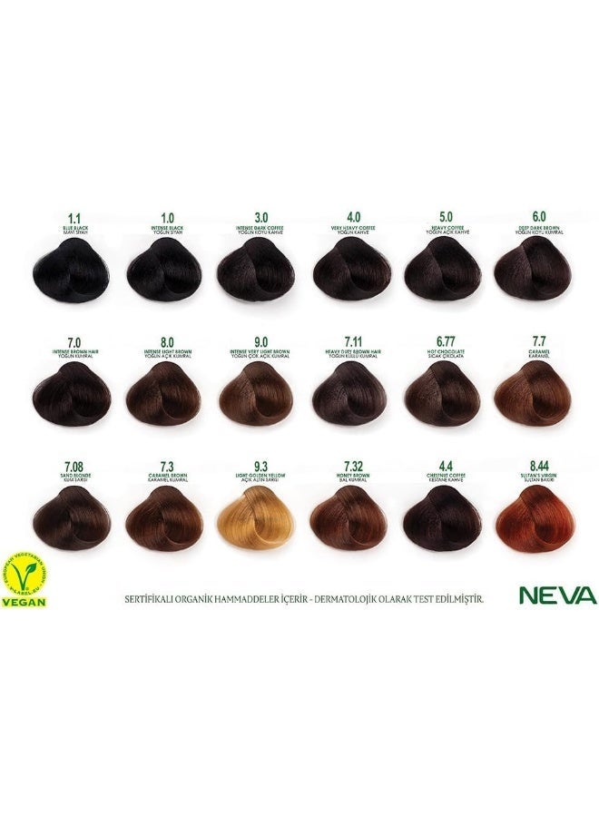NEVA Naturalis Permanent Hair Color, Vegan,100% Gray Coverage, Organic, No Harmful Chemicals, Ammonia Free, Long-Lasting - CHESTNUT BROWN - 4.4 - Image 5