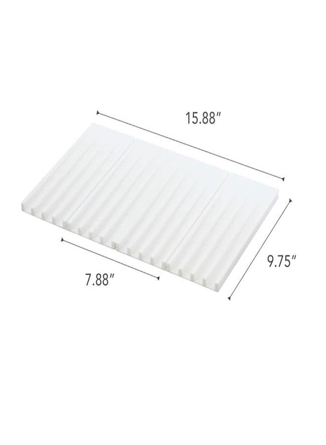 VishBin Foldable Dish Drain Pad Multi-Functional Dish Drying Rack Mat, Kitchen Accessory for Kitchen Counter, Sink - Image 2