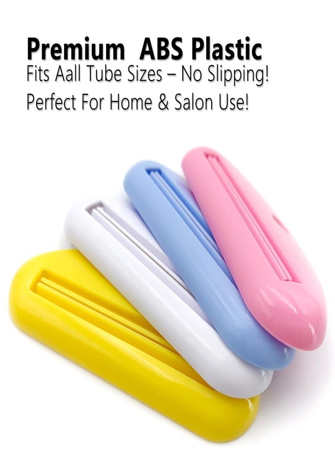 EYBDYB 4PCS Toothpaste Tube Squeezer - Plastic Toothpaste Dispenser & Holder for Bathroom - Hanging Clip Design for Toothpaste, Cream, Cosmetics & Paint - Reusable & Space-Saving (Colorful) - Image 2