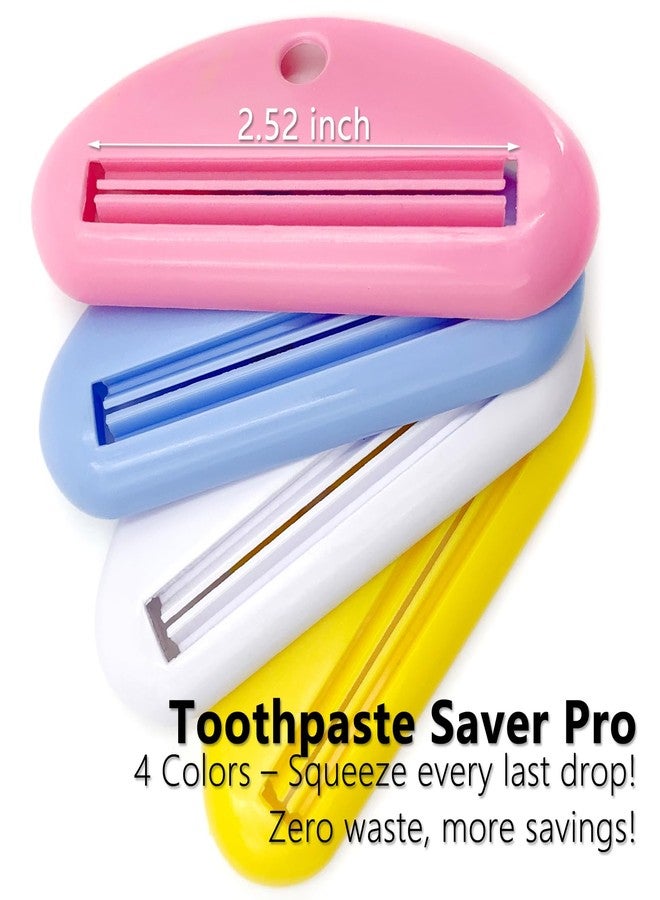 EYBDYB 4PCS Toothpaste Tube Squeezer - Plastic Toothpaste Dispenser & Holder for Bathroom - Hanging Clip Design for Toothpaste, Cream, Cosmetics & Paint - Reusable & Space-Saving (Colorful) - Image 3