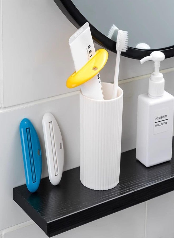 EYBDYB 4PCS Toothpaste Tube Squeezer - Plastic Toothpaste Dispenser & Holder for Bathroom - Hanging Clip Design for Toothpaste, Cream, Cosmetics & Paint - Reusable & Space-Saving (Colorful) - Image 5