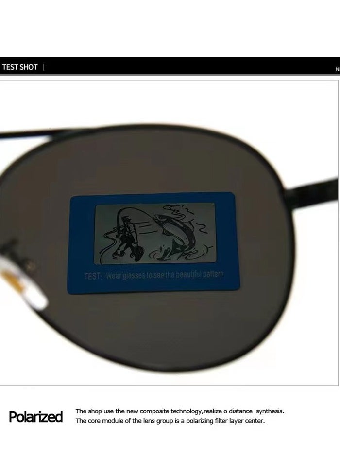 POLICE K9 - New High Quality Men's Polarized Sunglasses Protects You from UV Rays Metal High-end Sunglasses Black Frame Black Gold - Image 1