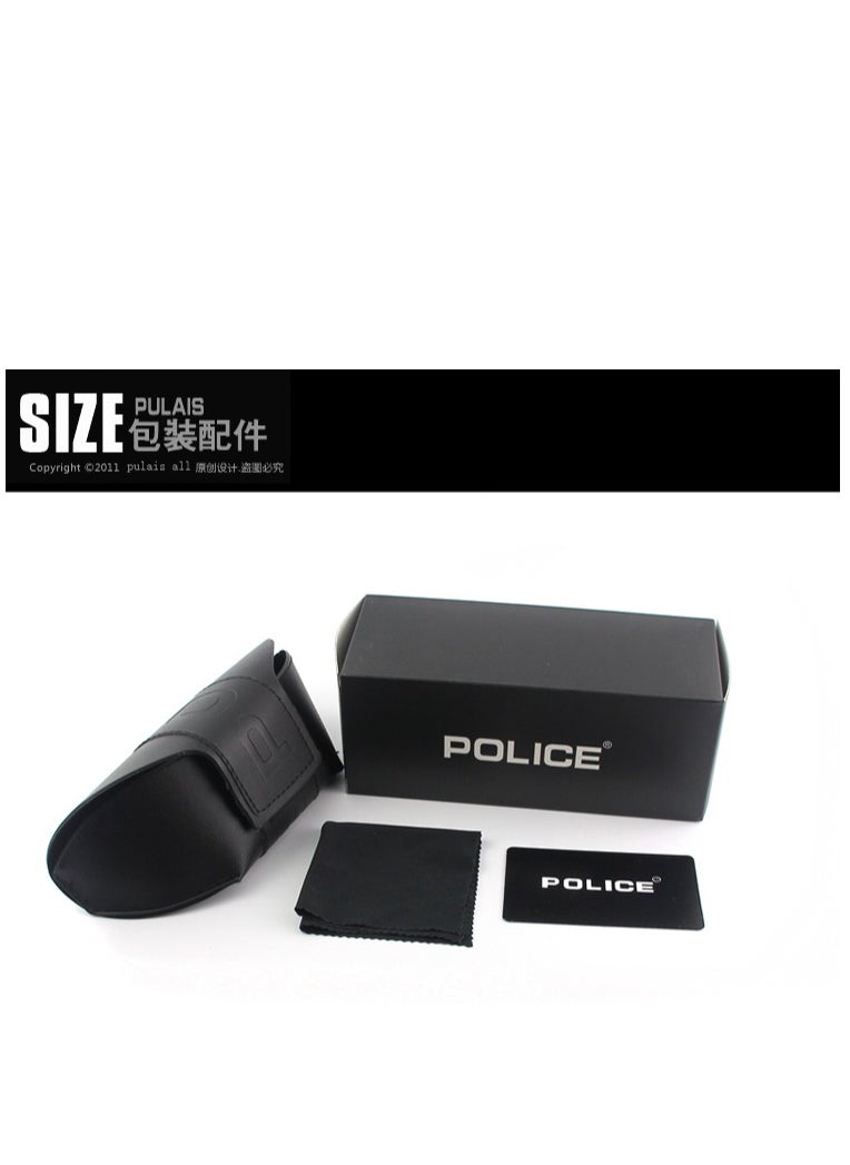 POLICE K9 - New High Quality Men's Polarized Sunglasses Protects You from UV Rays Metal High-end Sunglasses Black Frame Black Gold - Image 1