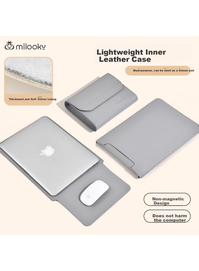 Milooky Apple Macbook Laptop Inner Bag For Macbook Pro14 Protective Case Lenovo Huawei Plus Velvet Leather Case