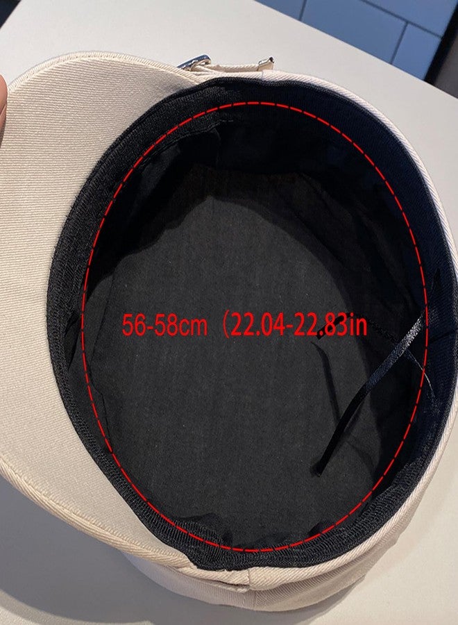 ZARSIO Newsboy Hats for Women Newsboy Caps Beret Hat Chauffeur Hat for Fashion Ladies (US, Numeric, 7 1/8, 7 1/4, Khaki) - Image 4