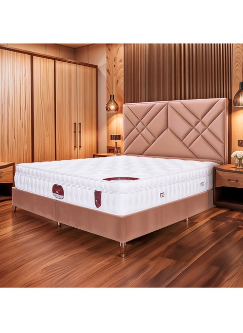 The Luxurious Plus A04 Mattress from the King Back Collection - A Multi-Layered Sleep Experience with Memory Foam, Latex, and Advanced Ventilation System for Superior Comfort, Optimal Spine Support, and Enhanced Durability 200x180x33 cm