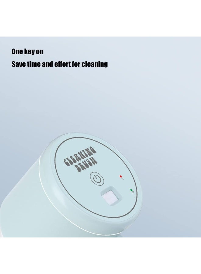 ريبنيو فرشاة تنظيف كهربائية محمولة قابلة لإعادة الشحن عبر منفذ USB، مزودة بثلاثة رؤوس قابلة للاستبدال، مناسبة للحمام والمطبخ والمرحاض والمغسلة. - Image 2