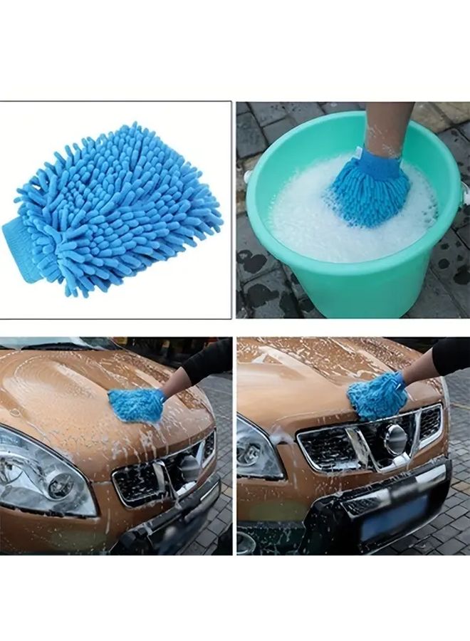 1pc Car Wash Gloves Anti Scratch Cleaning Tool For Cars And Home Kitchen Random Colors - Image 3