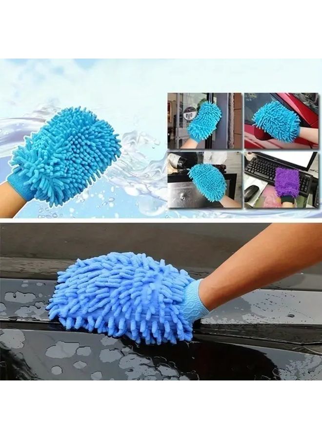 1pc Car Wash Gloves Anti Scratch Cleaning Tool For Cars And Home Kitchen Random Colors - Image 5