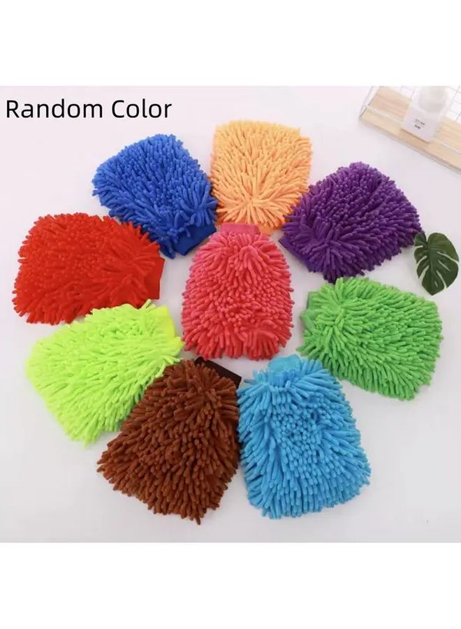 1pc Car Wash Gloves Anti Scratch Cleaning Tool For Cars And Home Kitchen Random Colors - Image 1