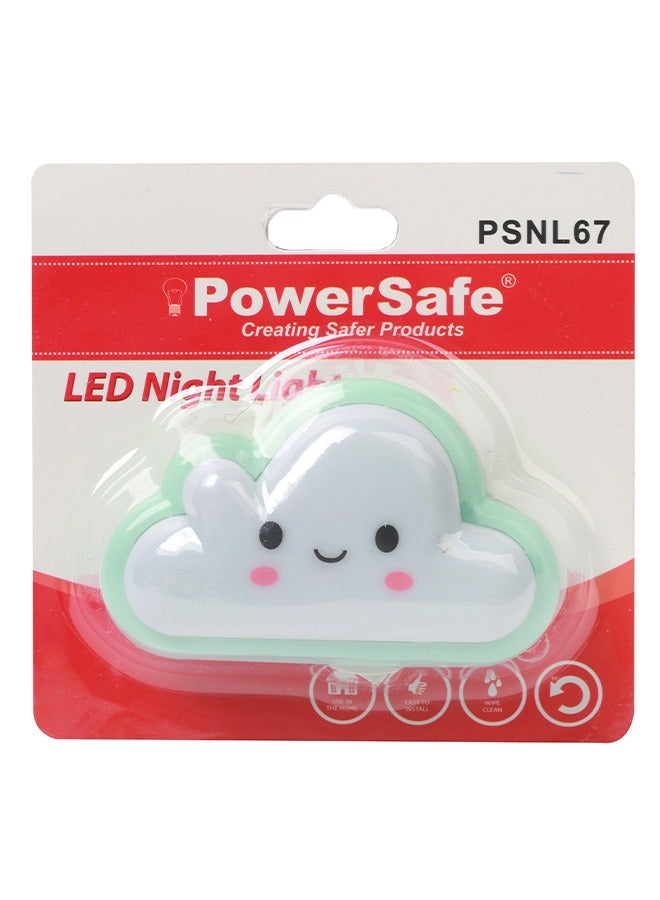 Night Light Cloud Shape Assorted Colors With Switch