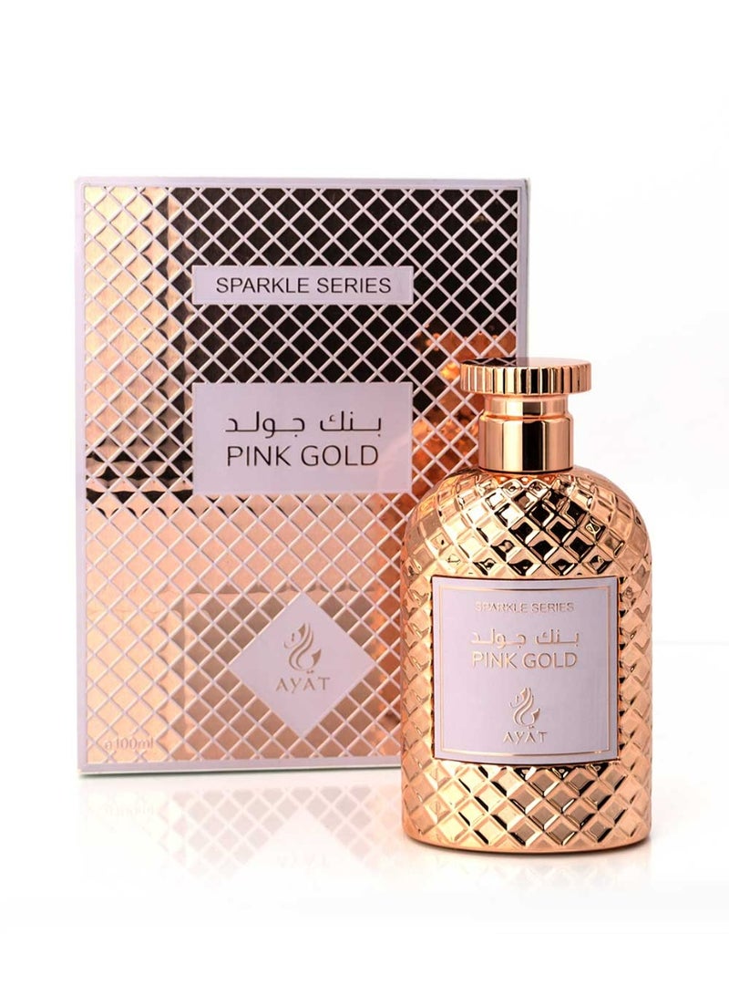 Ayat Perfumes Sparkle Pink Gold Eau de Parfum 100ml – Rose, Fruity Notes, Vanilla & Musk – Long Lasting Unisex Arabian Perfume - Image 2