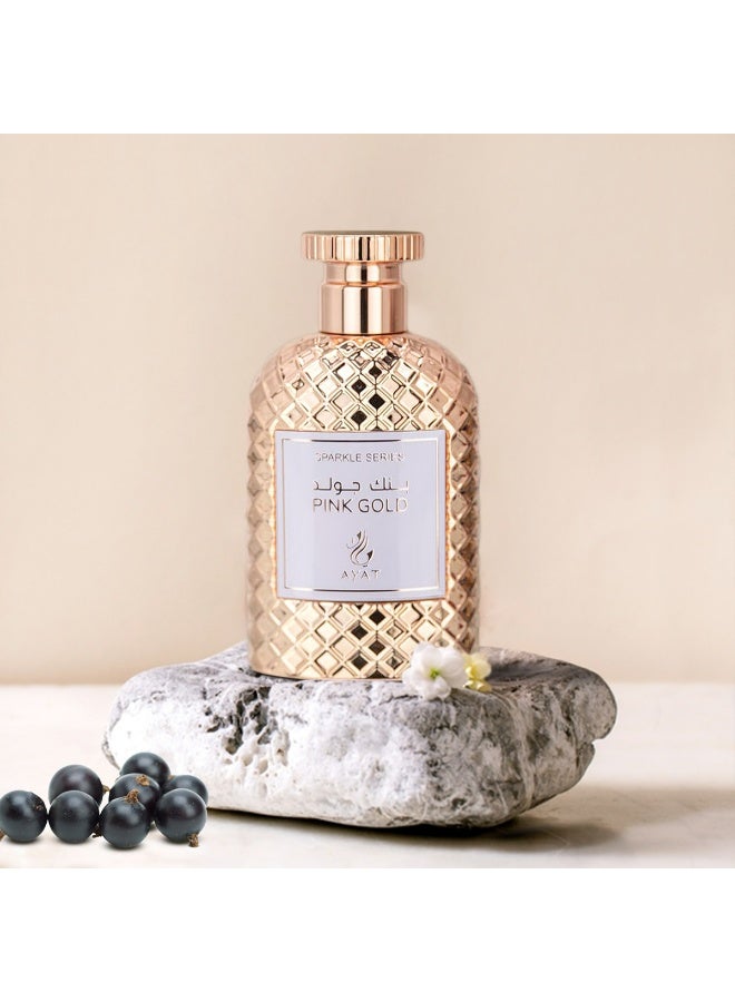 Ayat Perfumes Sparkle Pink Gold Eau de Parfum 100ml – Rose, Fruity Notes, Vanilla & Musk – Long Lasting Unisex Arabian Perfume - Image 4